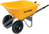 True Temper 6 Cubic Foot Poly Wheelbarrow With Dual Wheels