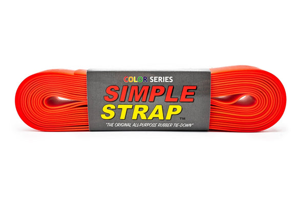 Simple Strap The Original All Purpose Rubber Tie Down, 2mm Regular Duty (800 PSI) 20 Ft. X 2mm X 40mm, Red