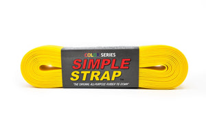 Simple Strap The Original All Purpose Rubber Tie Down, 2mm Regular Duty (800 PSI 20 Ft. X 2mm X 40mm, Yellow)