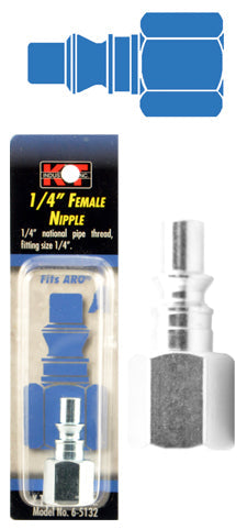 K-T Industries Aro® 1/4'' Female Npt 1/4'' Nipple