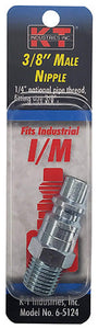 K-T Industries Industrial 1/4'' Male Npt 3/8'' Nipple