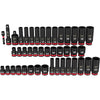 43PC SHOCKWAVE™ Impact Duty™ 3/8 Drive SAE & Metric Deep 6 Point Socket Set